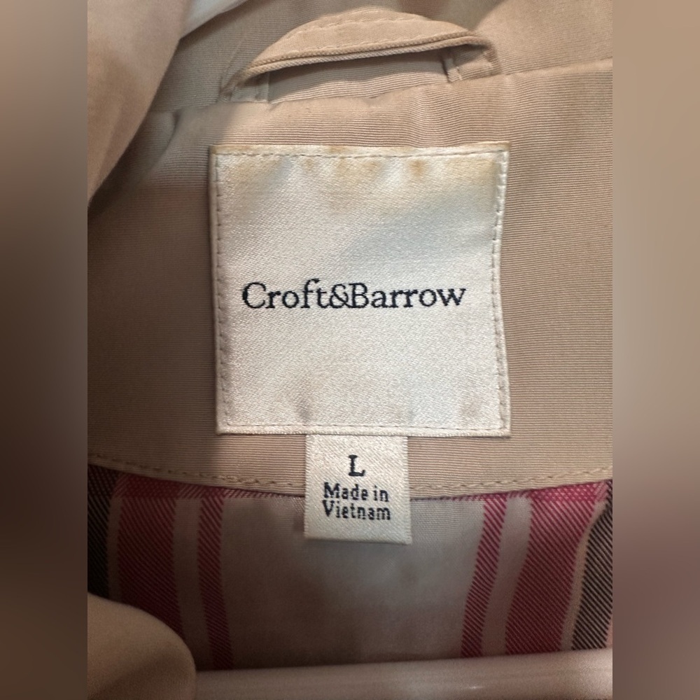 Croft & Barrow Red/Dark Pink Zip Up Hoodie‎ Jacket size L - Picture 3 of 7